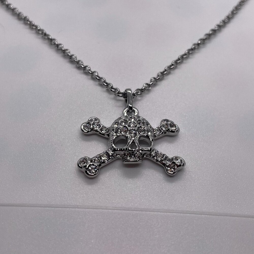 Vivienne Westwood Skull Stone Chain Vintage Saturn Orb Punk Neckl